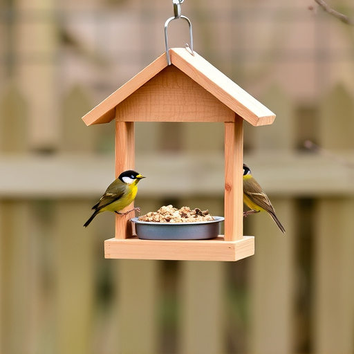 Minimalist feeding station for small birds