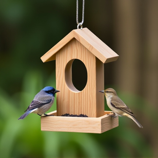 Minimalist feeding station for small birds