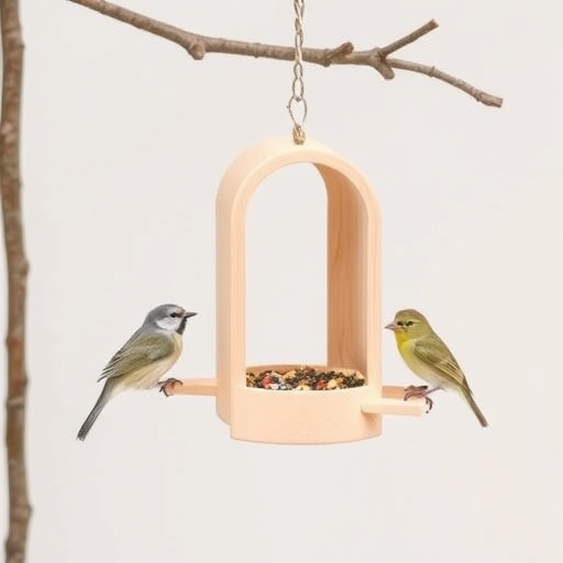 Minimalist feeding station for small birds