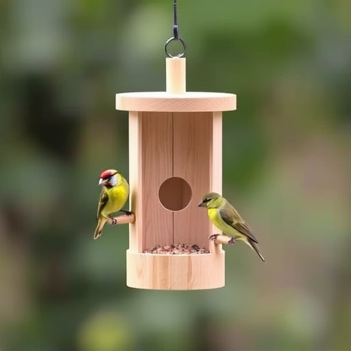 Minimalist feeding station for small birds