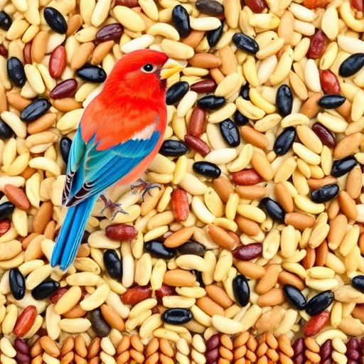 Mixed bird seed blend without wheat