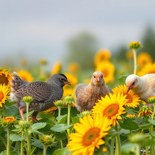 Mixed flock eating sunflower hearts