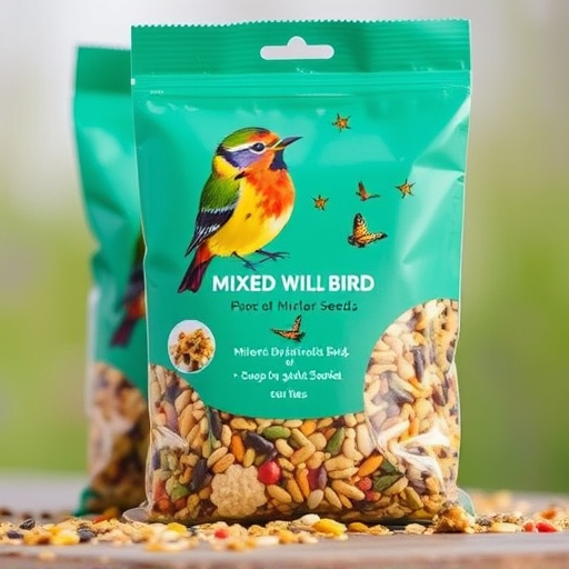 Mixed wild bird seed in UK packaging