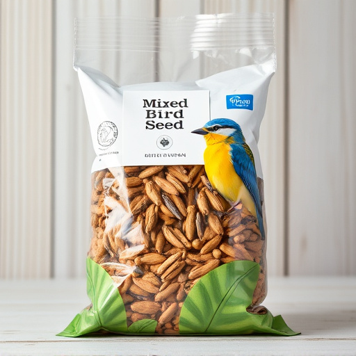 Mixed wild bird seed in UK packaging