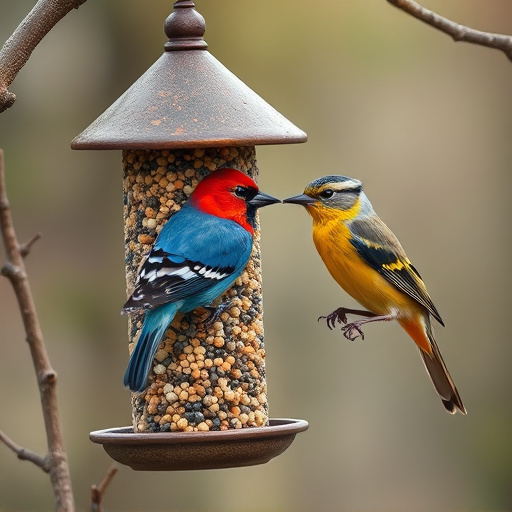 Mobile phone browsing bird seed deals