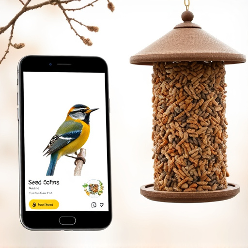 Mobile phone browsing bird seed deals