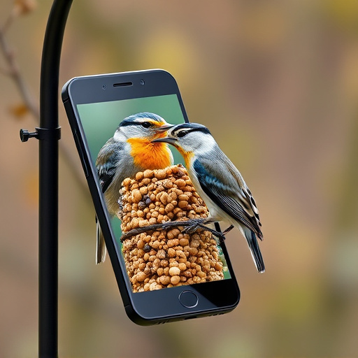 Mobile phone browsing bird seed deals