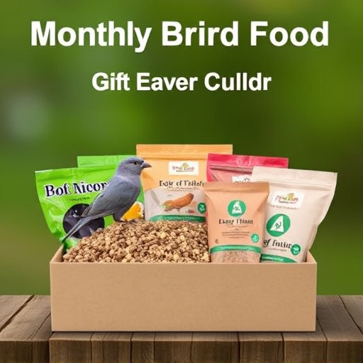 Monthly bird food subscription package