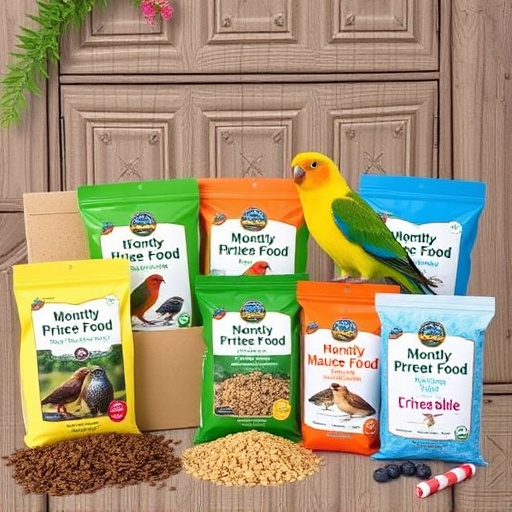 Monthly bird food subscription package