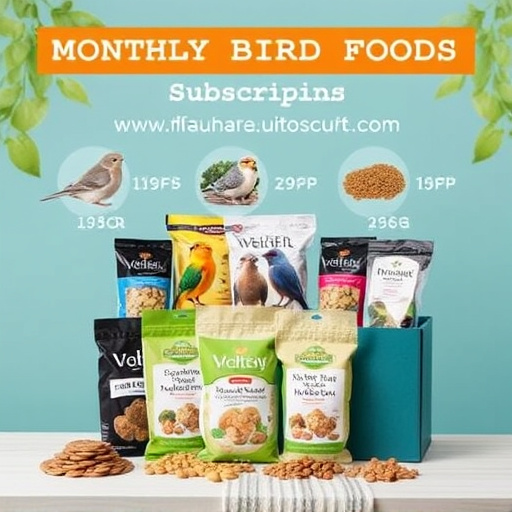 Monthly bird food subscription package
