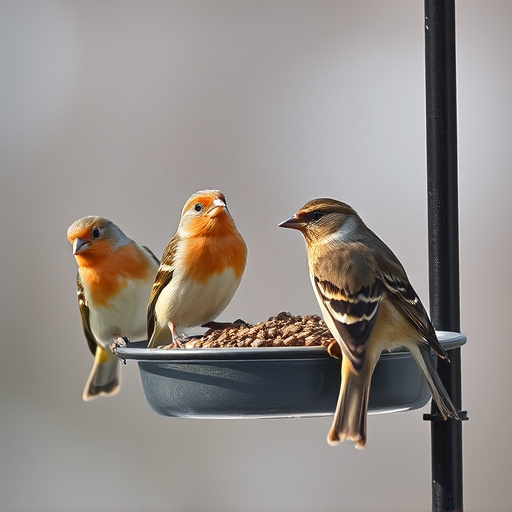 Multiple birds perched on suet feeder