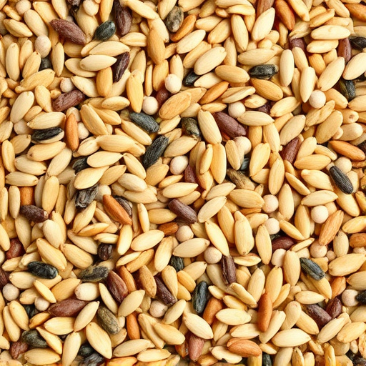 Natural seed mix for mess-free feeding