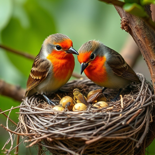Nesting birds fed soft insects
