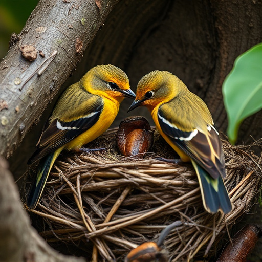 Nesting birds fed soft insects