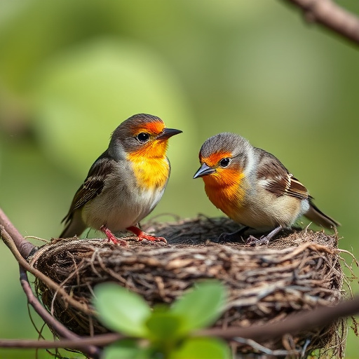 Nesting birds fed soft insects