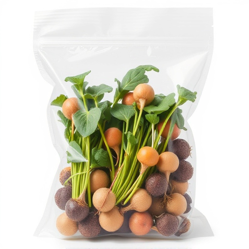 No-germ seeds in transparent bag