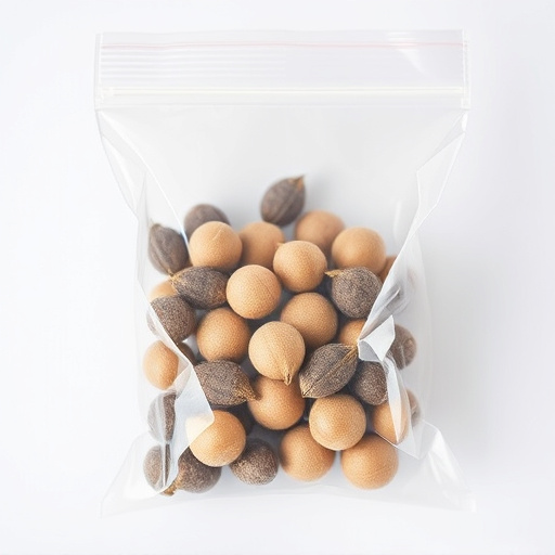 No-germ seeds in transparent bag