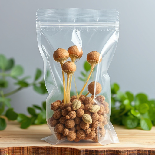No-germ seeds in transparent bag