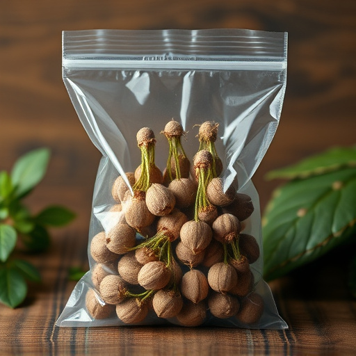 No-germ seeds in transparent bag