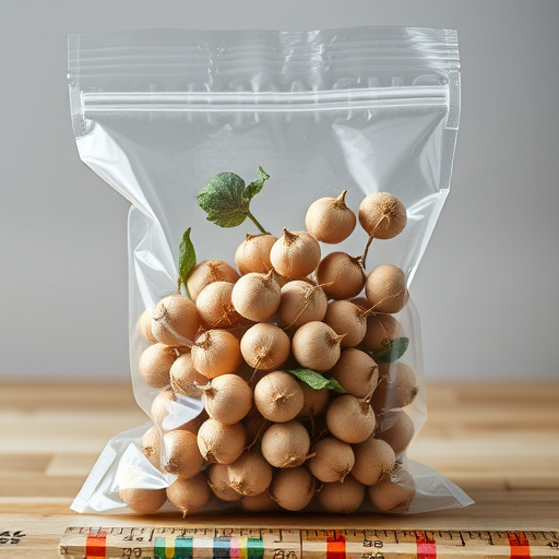 No-germ seeds in transparent bag
