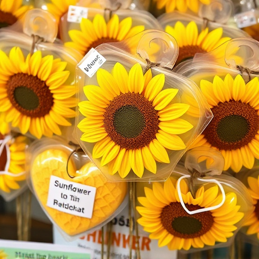 Packaged sunflower hearts with label visible
