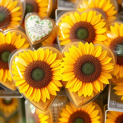 Packaged sunflower hearts with label visible