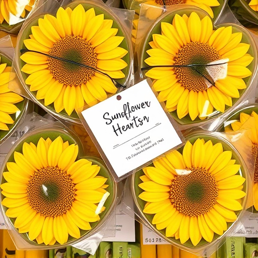Packaged sunflower hearts with label visible