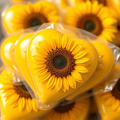 Packaged sunflower hearts with label visible