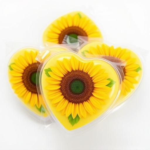 Packaged sunflower hearts with label visible