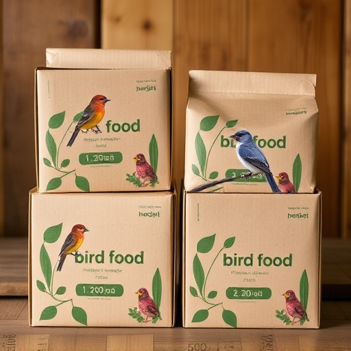 Packed boxes of bird food subscription