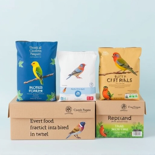 Packed boxes of bird food subscription