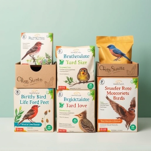 Packed boxes of bird food subscription