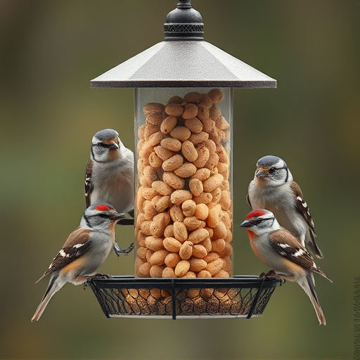 peanuts-in-feeder-surrounded-by-sparrows-640x480-65418690.jpeg