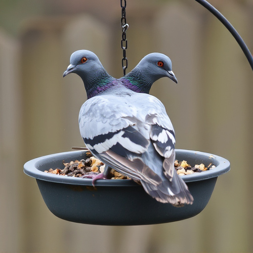 Pigeon unable to access seed tray