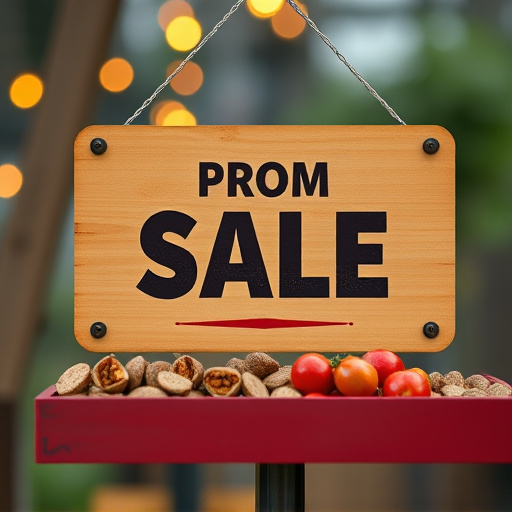 Promotional sale sign on bird food