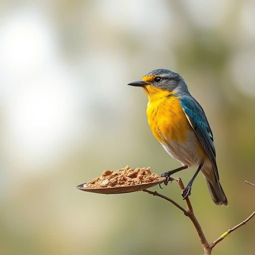 Promotional sale sign on bird food