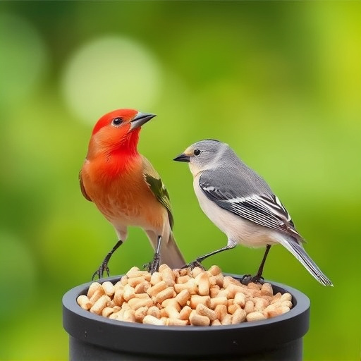 Ready-to-use suet pellets for birds