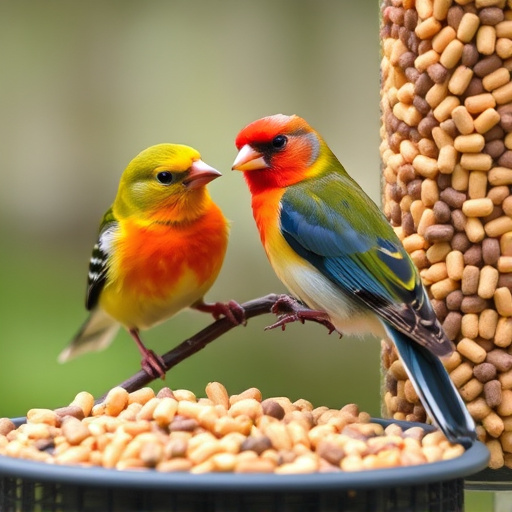 Ready-to-use suet pellets for birds
