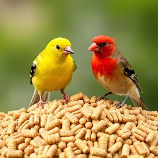 Ready-to-use suet pellets for birds