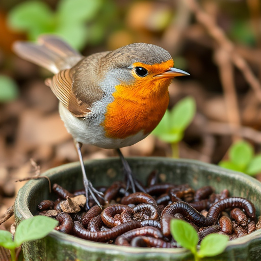 Feeding Robins: Mealworms &amp; Suet for Year-Round Nutrition