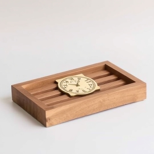Rustic wooden ground bird feeder tray