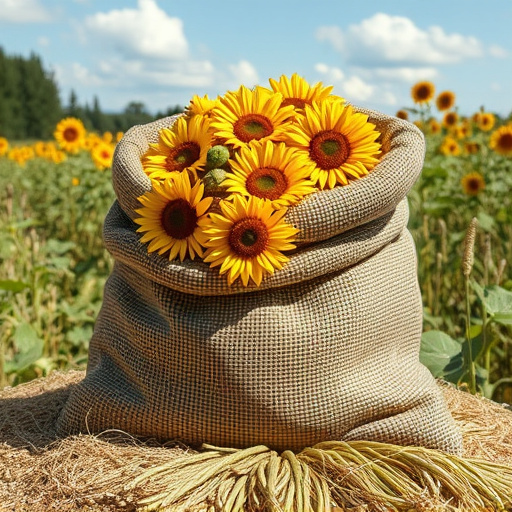 sack of sunflower hearts