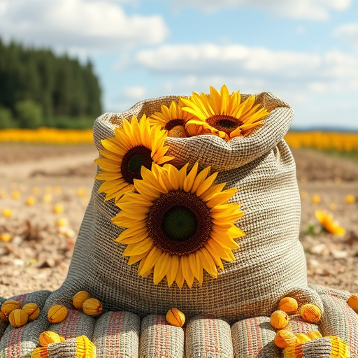 sack of sunflower hearts
