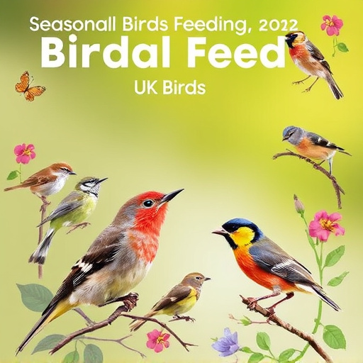 Seasonal bird feeding guide with UK birds