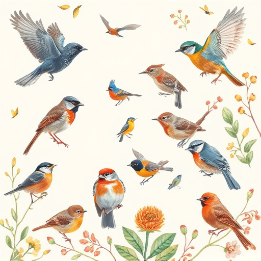 Seasonal bird feeding guide with UK birds