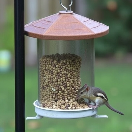 Secure feeder preventing rodent access