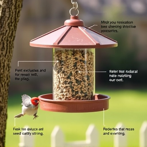 Seed feeder with rodent exclusion features