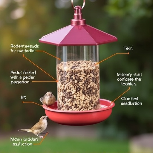 Seed feeder with rodent exclusion features