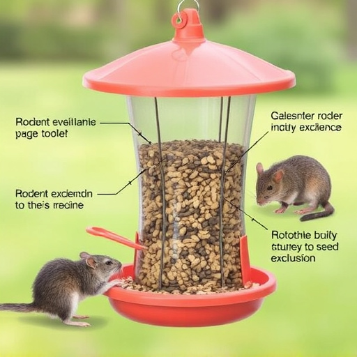 Seed feeder with rodent exclusion features