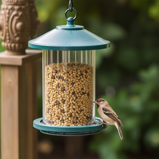 Seed feeder with rodent exclusion features